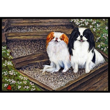 Carolines Treasures Carolines Treasures MH1047JMAT Japanese Chin Daddys Girls Indoor & Outdoor Mat; 24 x 36 in. MH1047JMAT